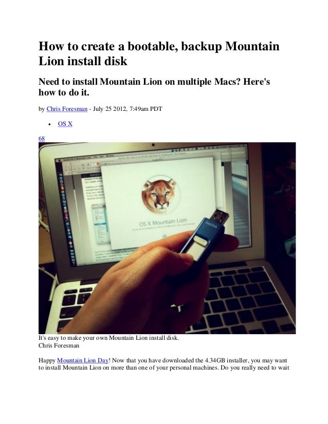 Mac Os Download On Usb