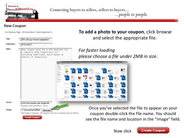 create coupons for your business