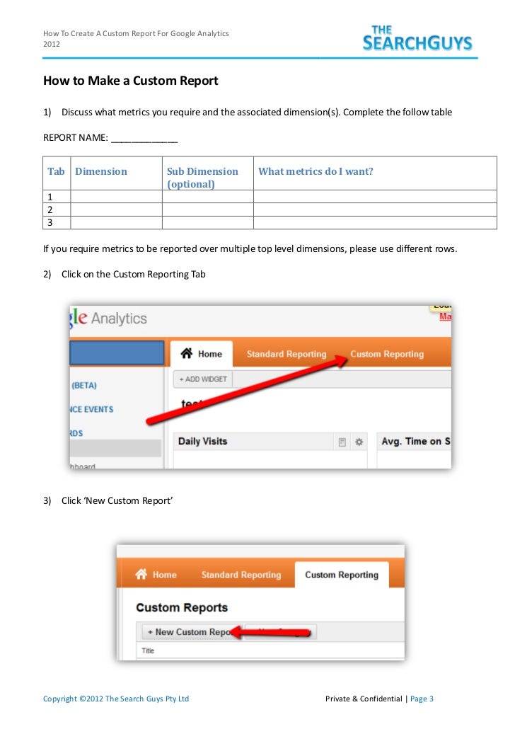 Custom report