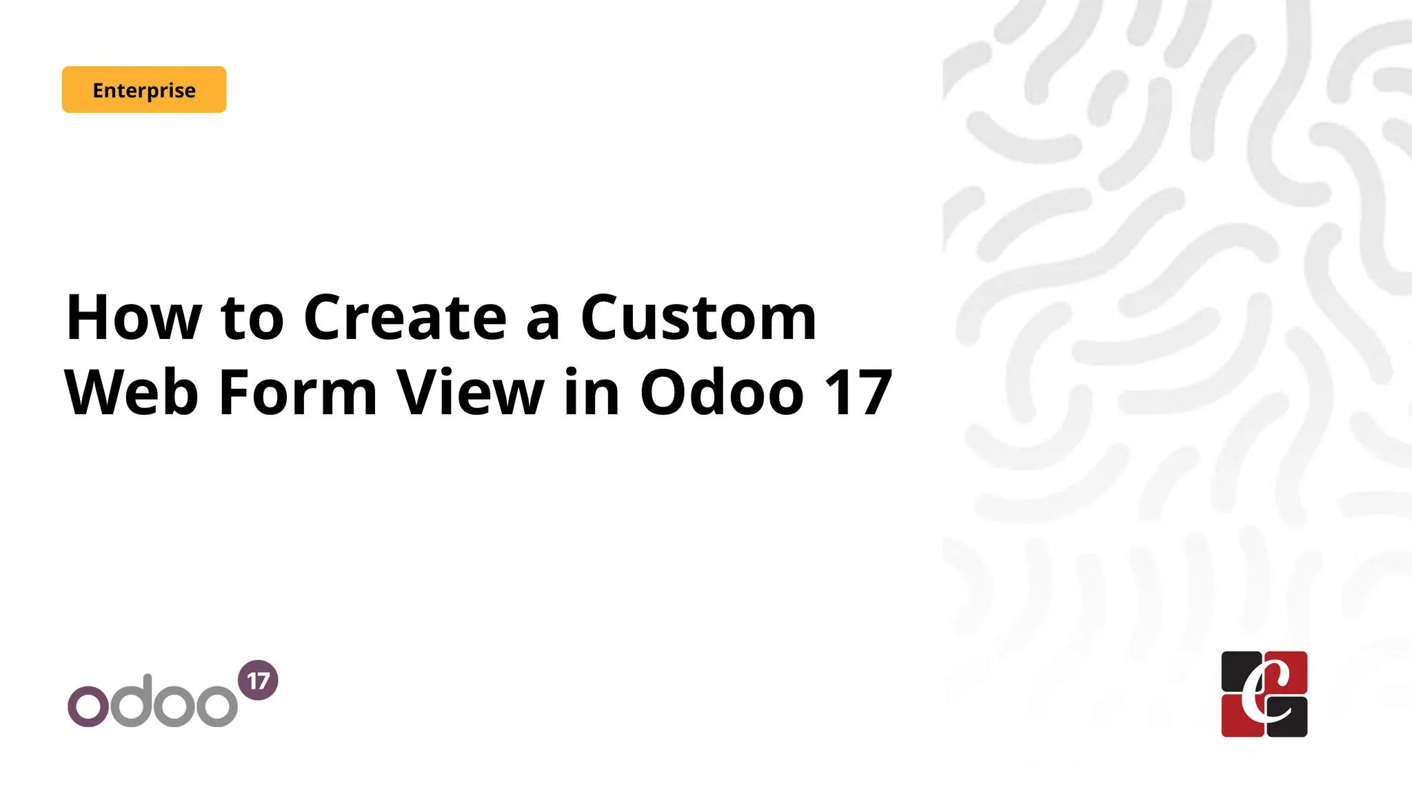 How to Create a Custom
Web Form View in Odoo 17
Enterprise
 