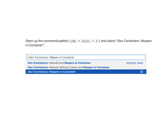 How to create a Devcontainer for your Python project | PDF