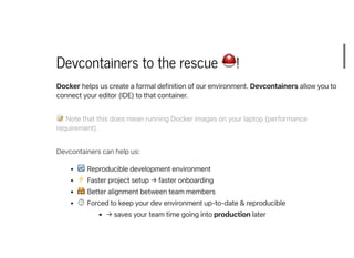 How to create a Devcontainer for your Python project | PDF