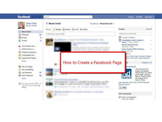 How to create a facebook page