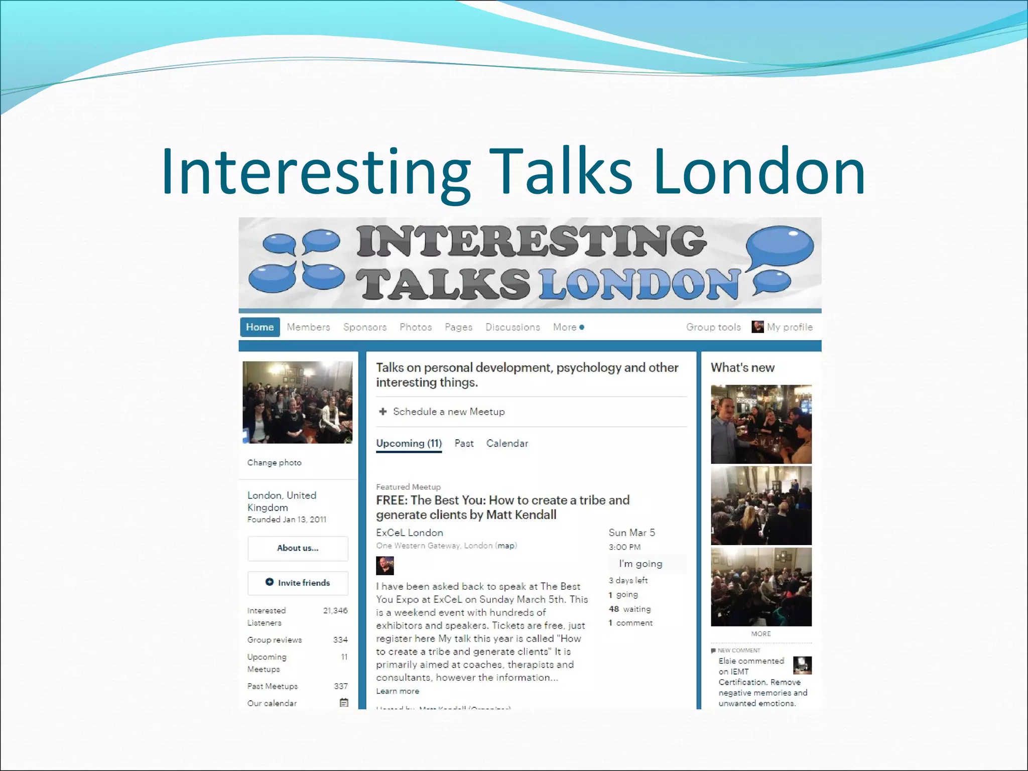 Interesting Talks London
 
