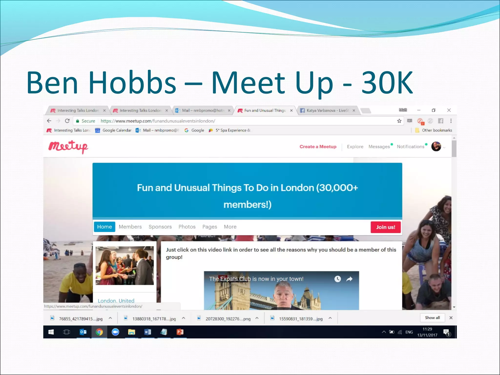 Ben Hobbs – Meet Up - 30K
 
 
