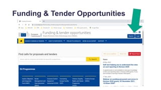 Funding & Tender Opportunities
 