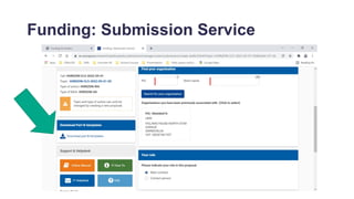 Funding: Submission Service
 