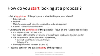 InnovateUK & KTN “How to Create a Good Horizon Europe
Proposal” Webinar: An evaluator's personal perspective
Consortium ma...