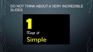 DO NOT THINK ABOUT A VERY INCREDIBLE
SLIDES
 