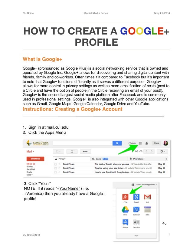 How To Create A Google Profile