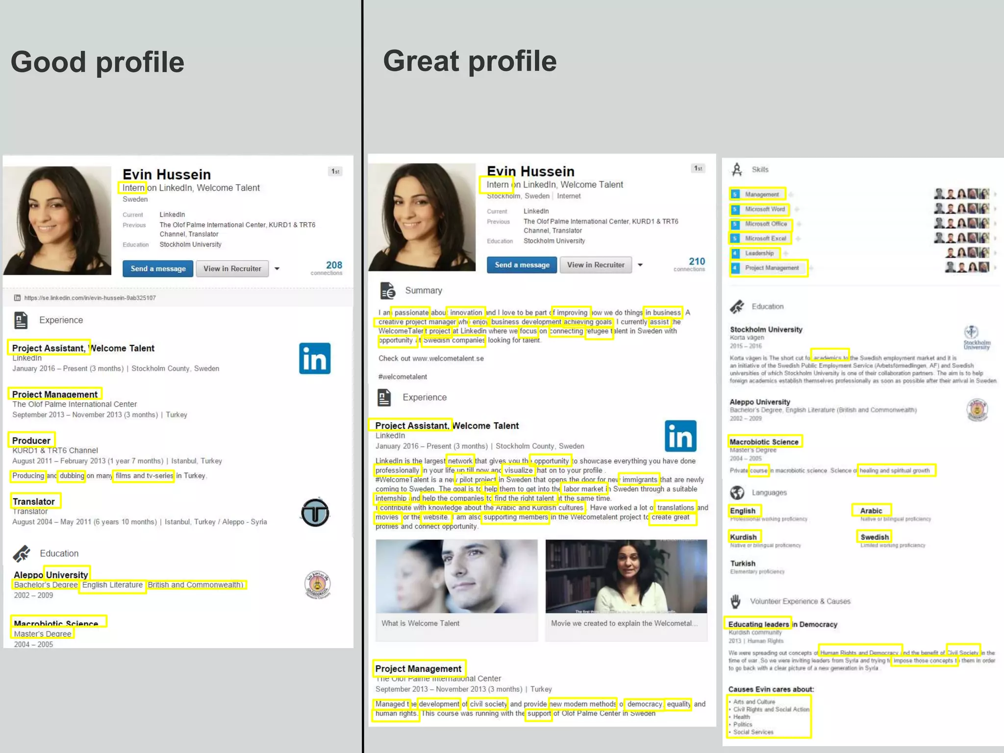 4
Good profile Great profile
 