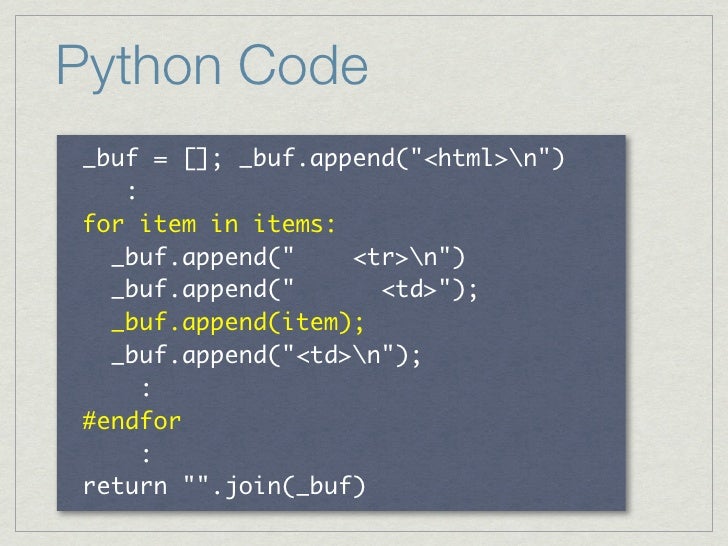 Python Template Engines