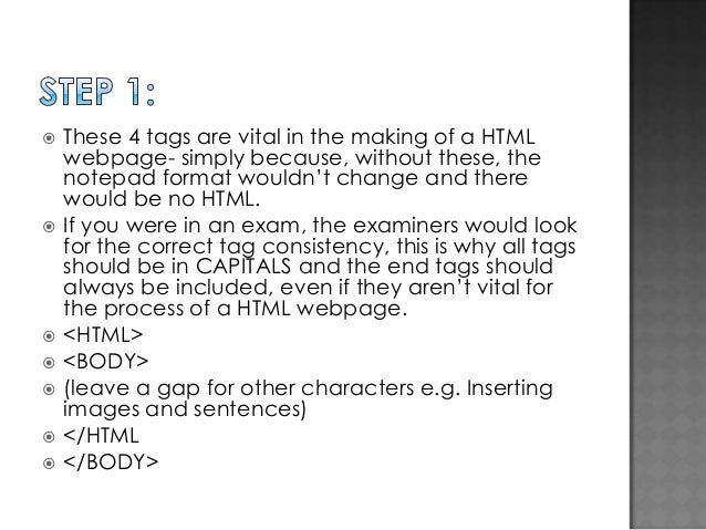 how to make an html website