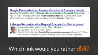 Which link would you rather click?
 
