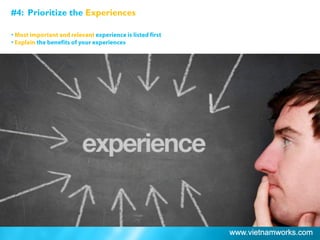 #4: Prioritize the Experiences
?
?
 