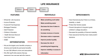 • Whole life / Life insurance
• Income Protection
• Funeral & Final Expenses
• Mortgage Protection
• Debt Protection
• Chi...