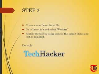 How to create a logo using Microsoft Powerpoint? | PPTX