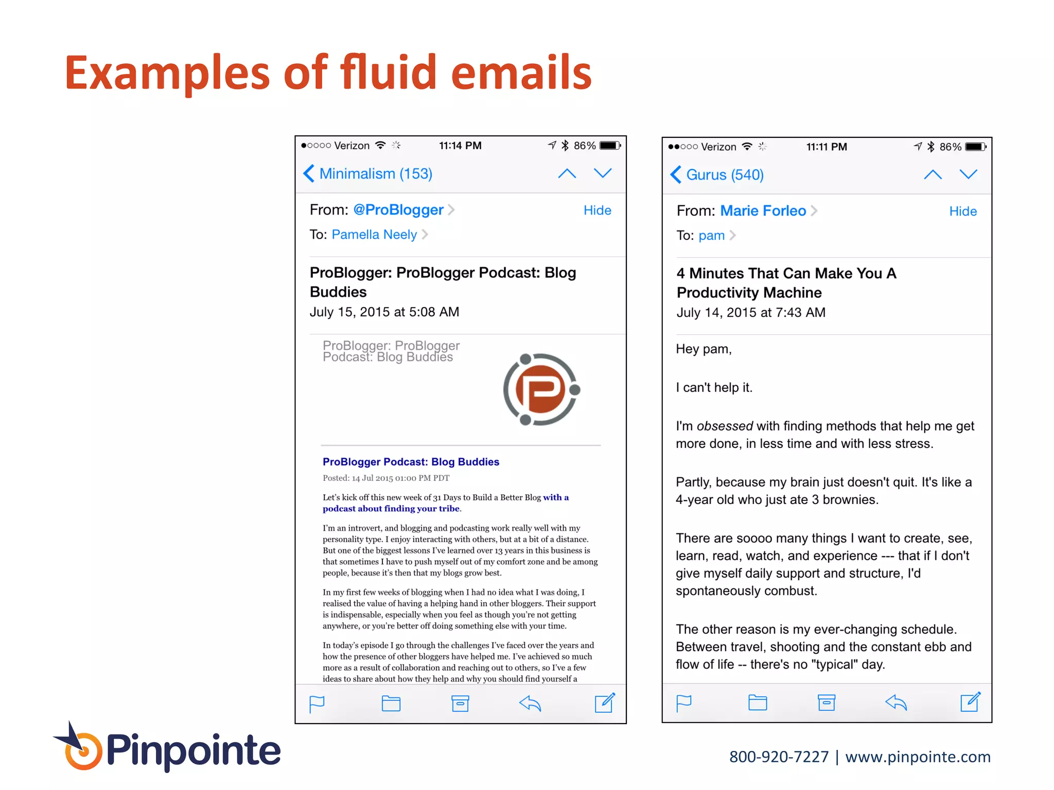 800-­‐920-­‐7227	
  |	
  www.pinpointe.com	
  
Examples	
  of	
  ﬂuid	
  emails	
  
 