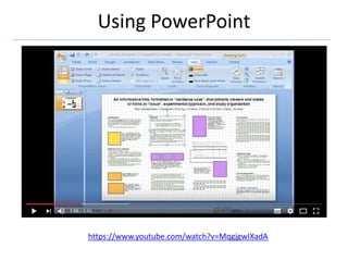 Using PowerPoint
https://www.youtube.com/watch?v=MqgjgwIXadA
 