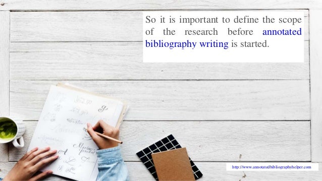 Annotated bibliography success picture