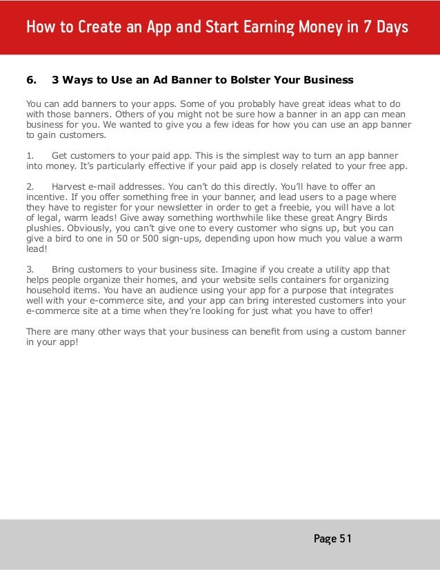 How To Create An App And Start Earning Money In 7 Days