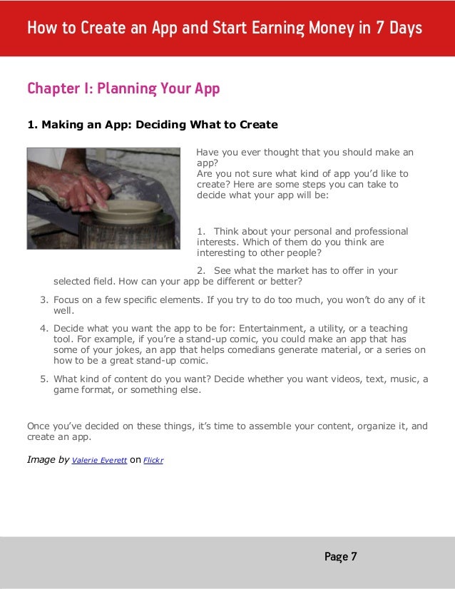 how to crate your in 7 days how to create an app and start earning money in 7 days how to crate your in 7 days how to create an app and start earning money in 7 days