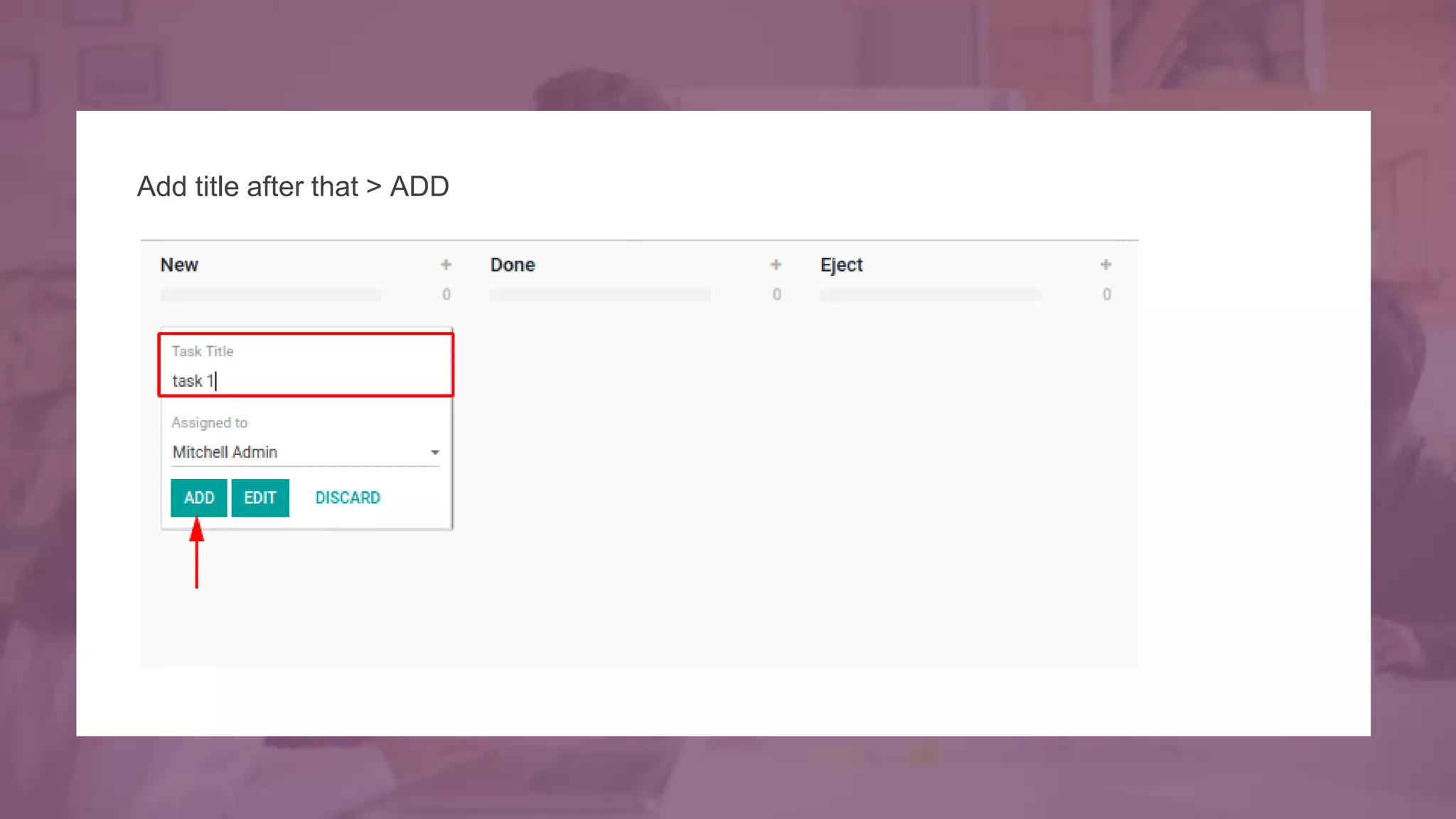 How to Create and Manage Tasks in Odoo 13 Project
