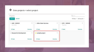 How to Create and Manage Tasks in Odoo 13 Project