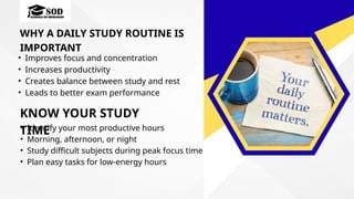 How to Create an Effective Daily Study Routine | PPTX