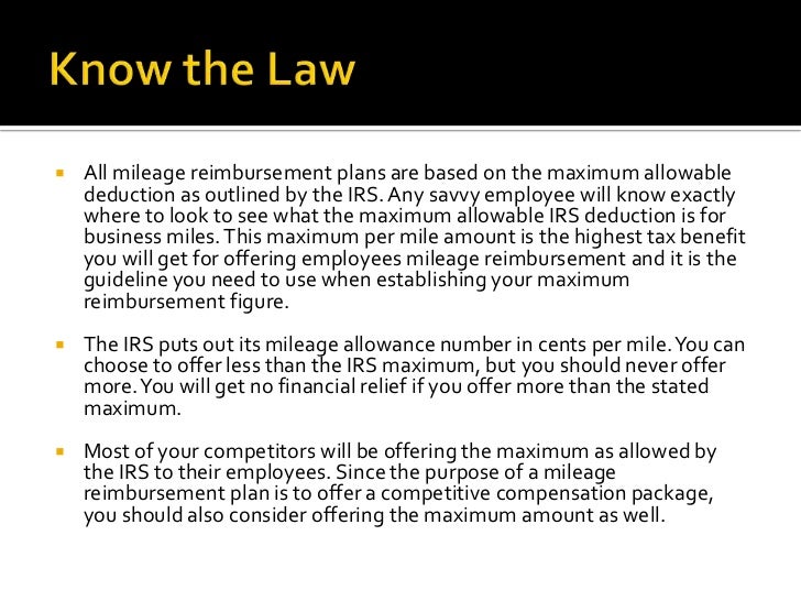 How to create an effective mileage reimbursement program