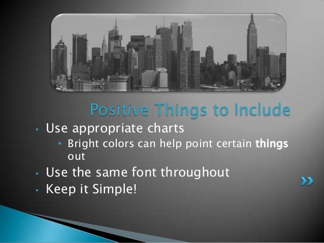 What are some key points for creating an effective Powerpoint presentation?