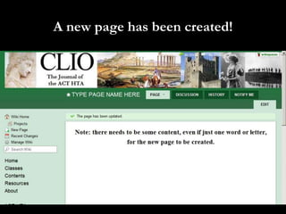 A new page has been created!
 