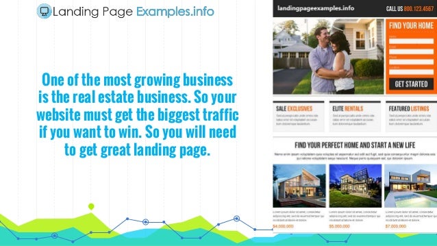 real estate landing page examples