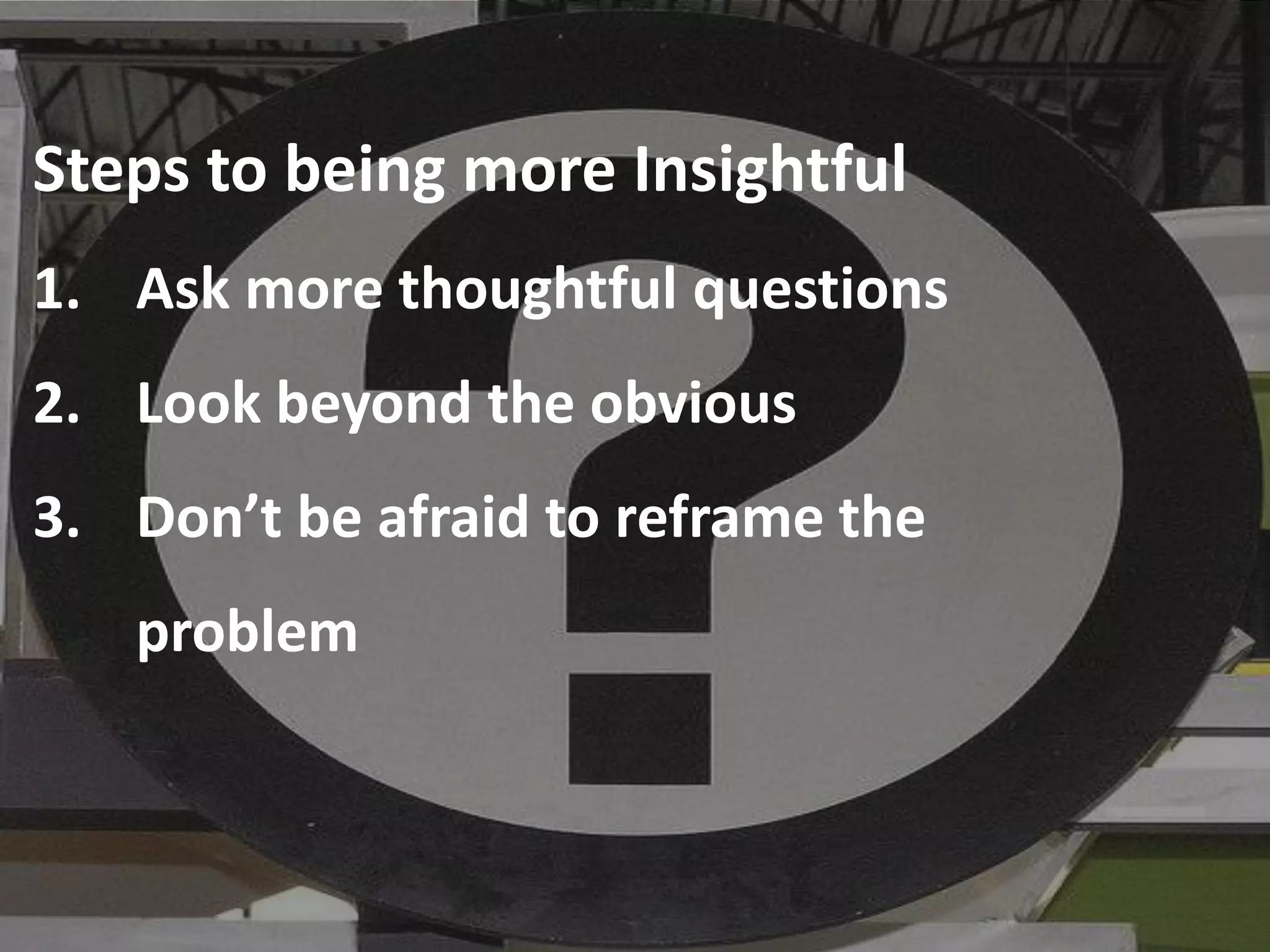 How To Create An Insight
