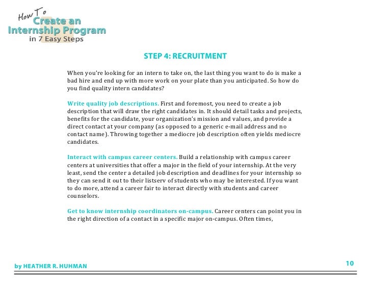how to get a internship