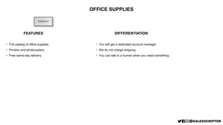 • Full catalog of office supplies
• Printers and photocopiers
• Free same-day delivery
PRODUCT
OFFICE SUPPLIES
FEATURES
DI...