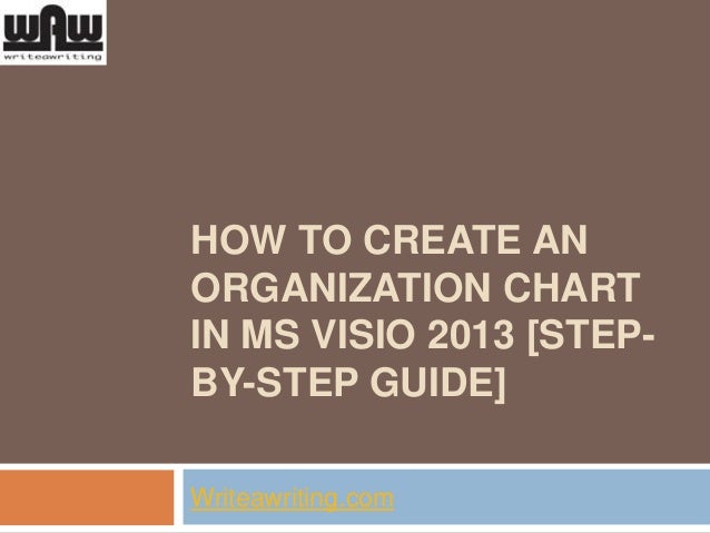 How To Create An Organizational Chart In Visio