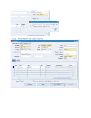 Step 2 – Search for Copied Quotation
 