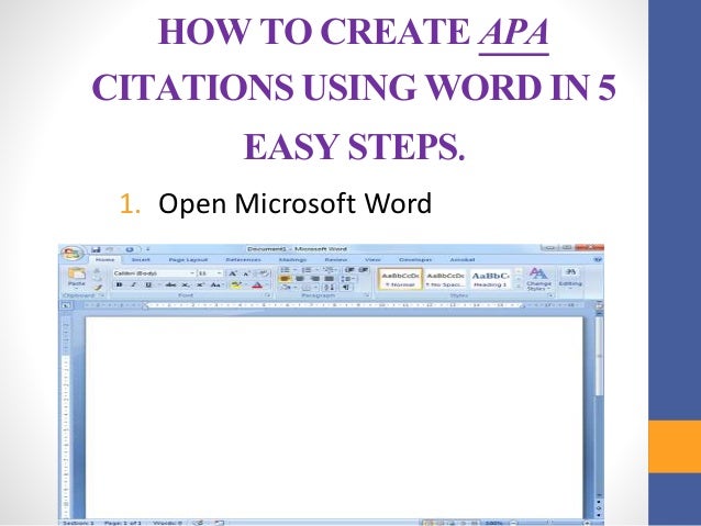 create apa