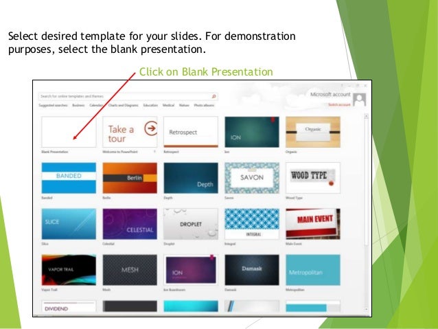 how do you set up a powerpoint presentation