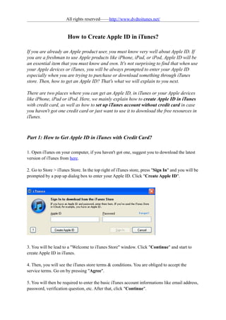 Itunes account 2024 sign up