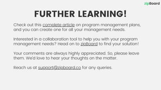How to Create a Program Management Plan | PDF