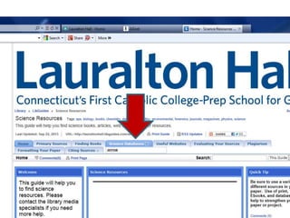 Click on LibGuide Link
5
 