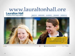 www.lauraltonhall.org
3