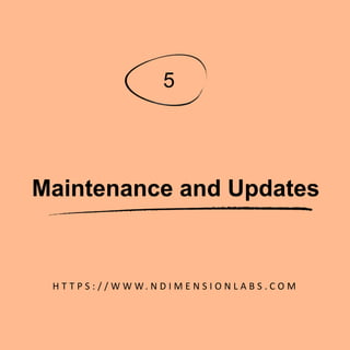 Maintenance and Updates
H T T P S : / / W W W. N D I M E N S I O N L A B S . C O M
5
 