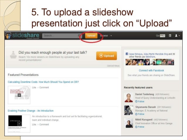 slideshare account