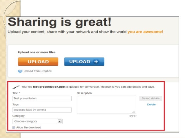 slideshare account
