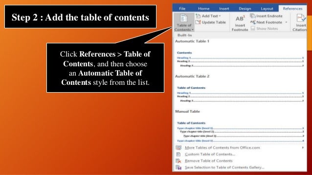 create table of contents in word starter 2013 create table of contents in word starter 2013