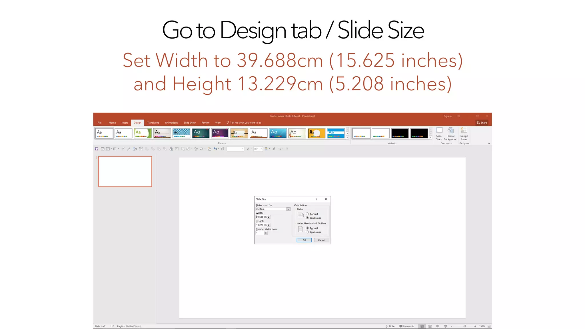 How to Create a Twitter Cover Photo in PowerPoint [Tutorial]