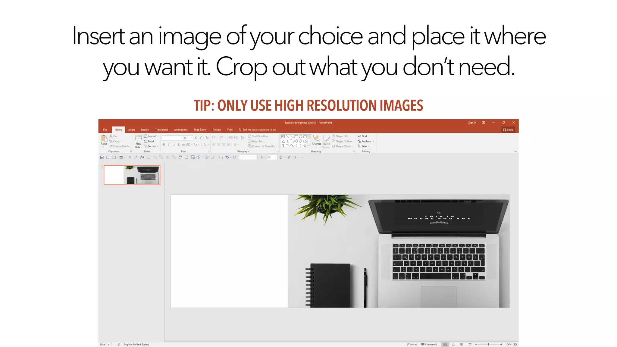 How to Create a Twitter Cover Photo in PowerPoint [Tutorial]